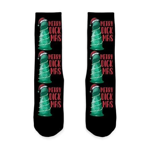 Merry Dickmas Socks